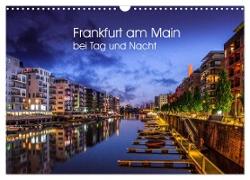 Frankfurt am Main bei Tag und Nacht (Wandkalender 2024 DIN A3 quer), CALVENDO Monatskalender