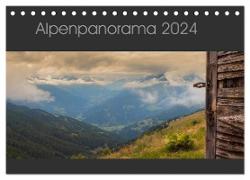 Alpenpanorama 2024 (Tischkalender 2024 DIN A5 quer), CALVENDO Monatskalender
