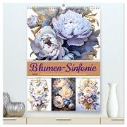 Blumen-Sinfonie (hochwertiger Premium Wandkalender 2024 DIN A2 hoch), Kunstdruck in Hochglanz