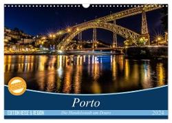 Porto - Die Handelsstadt am Douro (Wandkalender 2024 DIN A3 quer), CALVENDO Monatskalender