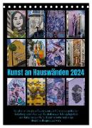 Kunst an Hauswänden (Tischkalender 2024 DIN A5 hoch), CALVENDO Monatskalender