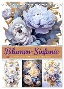 Blumen-Sinfonie (Tischkalender 2024 DIN A5 hoch), CALVENDO Monatskalender