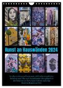 Kunst an Hauswänden (Wandkalender 2024 DIN A4 hoch), CALVENDO Monatskalender
