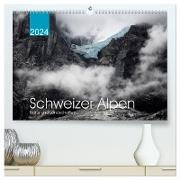 Schweizer Alpen. Natur und Landschaften (hochwertiger Premium Wandkalender 2024 DIN A2 quer), Kunstdruck in Hochglanz