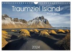 Traumziel Island 2024 (Wandkalender 2024 DIN A4 quer), CALVENDO Monatskalender