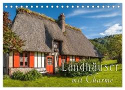 Landhäuser mit Charme (Tischkalender 2024 DIN A5 quer), CALVENDO Monatskalender