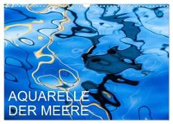 Aquarelle der Meere (Wandkalender 2024 DIN A3 quer), CALVENDO Monatskalender