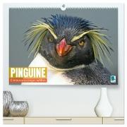Pinguine: Erlebnisse in eisigen Welten (hochwertiger Premium Wandkalender 2024 DIN A2 quer), Kunstdruck in Hochglanz