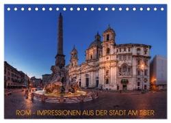 Rom - Impressionen aus der Stadt am Tiber (Tischkalender 2024 DIN A5 quer), CALVENDO Monatskalender