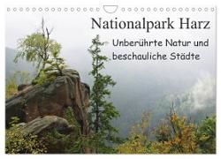 Nationalpark Harz Unberührte Natur und beschauliche Städte (Wandkalender 2024 DIN A4 quer), CALVENDO Monatskalender