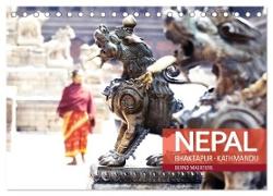 NEPAL Bhaktapur Kathmandu (Tischkalender 2024 DIN A5 quer), CALVENDO Monatskalender