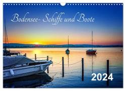 Bodensee-Schiffe und Boote (Wandkalender 2024 DIN A3 quer), CALVENDO Monatskalender