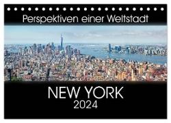 Perspektiven einer Weltstadt - New York (Tischkalender 2024 DIN A5 quer), CALVENDO Monatskalender