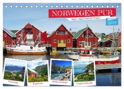 Norwegen PUR (Tischkalender 2024 DIN A5 quer), CALVENDO Monatskalender
