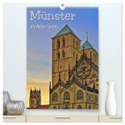 Münster entdecken (hochwertiger Premium Wandkalender 2024 DIN A2 hoch), Kunstdruck in Hochglanz