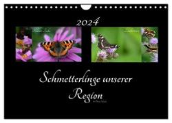 Schmetterlinge unserer Region (Wandkalender 2024 DIN A4 quer), CALVENDO Monatskalender