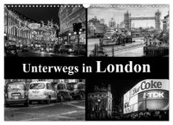 Unterwegs in London (Wandkalender 2024 DIN A3 quer), CALVENDO Monatskalender