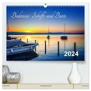 Bodensee-Schiffe und Boote (hochwertiger Premium Wandkalender 2024 DIN A2 quer), Kunstdruck in Hochglanz