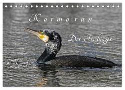 Kormoran. Der Fischjäger (Tischkalender 2024 DIN A5 quer), CALVENDO Monatskalender