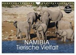 Namibia - Tierische Vielfalt (Planer) (Wandkalender 2024 DIN A4 quer), CALVENDO Monatskalender