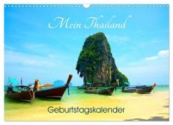 Mein Thailand - Geburtstagskalender (Wandkalender 2024 DIN A3 quer), CALVENDO Monatskalender