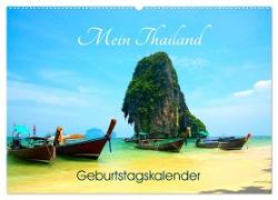 Mein Thailand - Geburtstagskalender (Wandkalender 2024 DIN A2 quer), CALVENDO Monatskalender