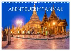 Abenteuer Myanmar (Wandkalender 2024 DIN A3 quer), CALVENDO Monatskalender