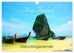 Mein Thailand - Geburtstagskalender (Wandkalender 2024 DIN A4 quer), CALVENDO Monatskalender