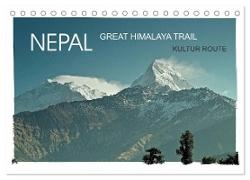 NEPAL GREAT HIMALAYA TRAIL - KULTUR ROUTE (Tischkalender 2024 DIN A5 quer), CALVENDO Monatskalender