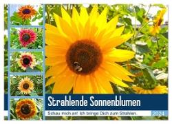 Strahlende Sonnenblumen (Wandkalender 2024 DIN A3 quer), CALVENDO Monatskalender