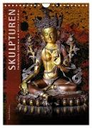 SKULPTUREN Hinduistische Göttinnen und Götter ¿ Buddhas (Wandkalender 2024 DIN A4 hoch), CALVENDO Monatskalender