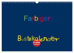 Farbiger Bastelkalender (Wandkalender 2024 DIN A3 quer), CALVENDO Monatskalender