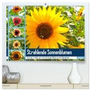Strahlende Sonnenblumen (hochwertiger Premium Wandkalender 2024 DIN A2 quer), Kunstdruck in Hochglanz