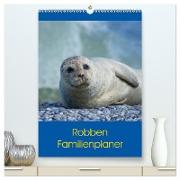 Robben Familienplaner (hochwertiger Premium Wandkalender 2024 DIN A2 hoch), Kunstdruck in Hochglanz