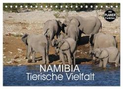 Namibia - Tierische Vielfalt (Planer) (Tischkalender 2024 DIN A5 quer), CALVENDO Monatskalender