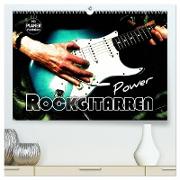 Rockgitarren Power (hochwertiger Premium Wandkalender 2024 DIN A2 quer), Kunstdruck in Hochglanz