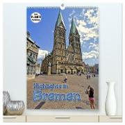 Highlights in Bremen (hochwertiger Premium Wandkalender 2024 DIN A2 hoch), Kunstdruck in Hochglanz