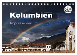 Kolumbien Impressionen (Tischkalender 2024 DIN A5 quer), CALVENDO Monatskalender