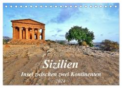 Sizilien - Insel zwischen zwei Kontinenten (Tischkalender 2024 DIN A5 quer), CALVENDO Monatskalender