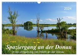 Spaziergang an der Donau (Wandkalender 2024 DIN A3 quer), CALVENDO Monatskalender
