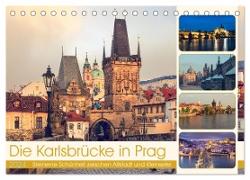 Die Karlsbrücke in Prag (Tischkalender 2024 DIN A5 quer), CALVENDO Monatskalender