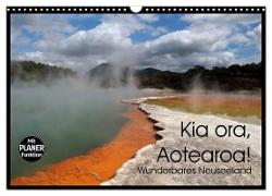 Kia ora, Aotearoa - Wunderbares Neuseeland (Wandkalender 2024 DIN A3 quer), CALVENDO Monatskalender