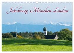 Jakobsweg München-Lindau (Wandkalender 2024 DIN A3 quer), CALVENDO Monatskalender