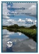 Worpswede - Künstlerdorf unter weitem Himmel (Tischkalender 2024 DIN A5 hoch), CALVENDO Monatskalender