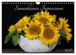 Sonnenblumen Impressionen (Wandkalender 2024 DIN A4 quer), CALVENDO Monatskalender