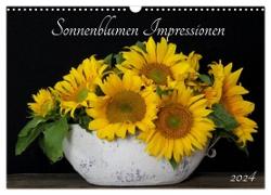 Sonnenblumen Impressionen (Wandkalender 2024 DIN A3 quer), CALVENDO Monatskalender