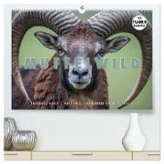 Emotionale Momente: Muffelwild. (hochwertiger Premium Wandkalender 2024 DIN A2 quer), Kunstdruck in Hochglanz