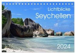 Lichtblicke - Seychellen (Tischkalender 2024 DIN A5 quer), CALVENDO Monatskalender