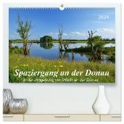 Spaziergang an der Donau (hochwertiger Premium Wandkalender 2024 DIN A2 quer), Kunstdruck in Hochglanz