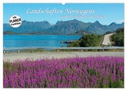 Landschaften Norwegens zwischen Polarkreis und Nordkap (Wandkalender 2024 DIN A2 quer), CALVENDO Monatskalender